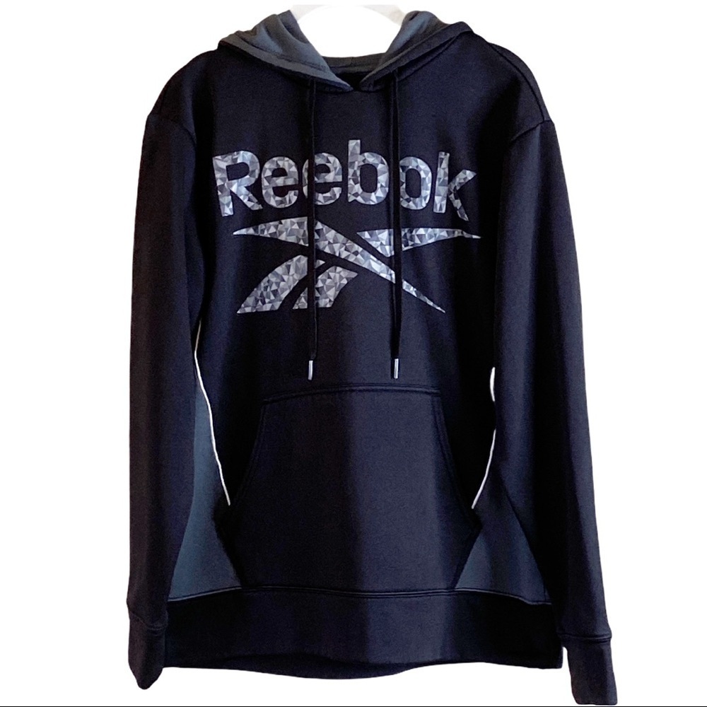 Reebok Men's Mosaic Logo Hoodie Sweatshirt